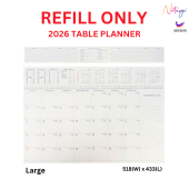 [Large] Table Planner 2026 PVC Diary For Large Planner Meeting Professional Monthly Calendar desk organizer office planning stationery
