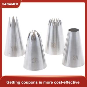【CANAMEK】 1m 2A 2F 6B bánh tip DIY Kem đóng băng đường ống vòi phun Pastry Mẹo fondant bánh trang trí tip thép không gỉ vòi phun Baking công cụ