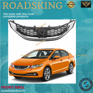 [ FREE LOGO ] HONDA CIVIC FB FACELIFT 2014~2016 FRONT GRILL ABS MATERIAL US SPEC SARONG SARUNG DEPAN