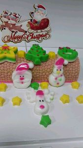 Christmas Yule Log Agar Agar Cake