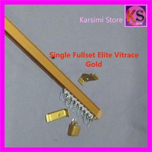 ELITE Batang Gorden Kotak Rell Vitrace Full Set Urat Kayu