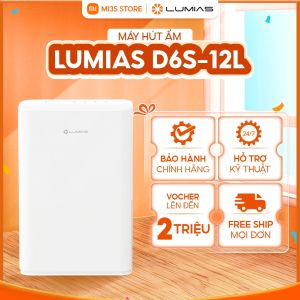 Máy Hút Ẩm Thông Minh Lumias D6S-12L | Hút Ẩm 12L/Ngày Lọc Ion Bạc Hẹn Giờ Phòng 25m² tốn ít điện