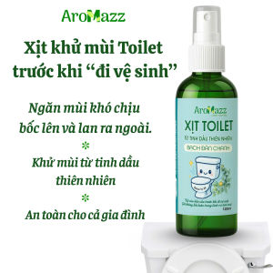 (Combo 3) Xịt Toilet Trước Khi Đi Vệ Sinh AroMazz Khử Mùi Từ Tinh Dầu Thiên Nhiên 120ml