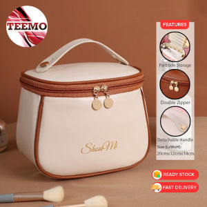 TEEMO Travel Toiletry Cosmetic Bag for Women Simple Cosmetic Partition Bag Zipper Large Capacity and Portable Beg Kosmetik Wanita - Fulfilled by TEEMO SHOP