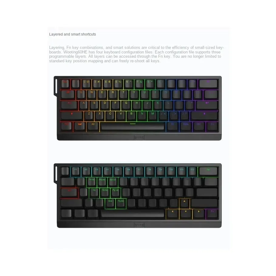 WOOTING 60HE+ Wired 60% Gaming Quick Trigger Magnetic Switch