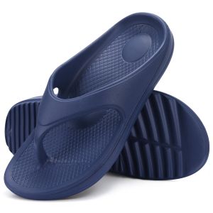 Shevalues Mens Orthopedic Sandals Fashion Couples Beach Flip Flop Summer Outdoor Soft Sandals With Arch Support Bathroom Slides