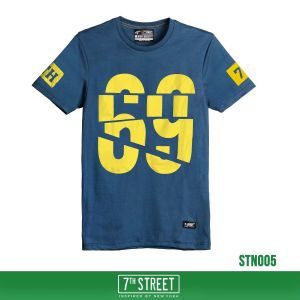 เสื้อยืด 7th Street (ของแท้) รุ่น STN005 T-Shirt Cotton100% สีกรมท่า
