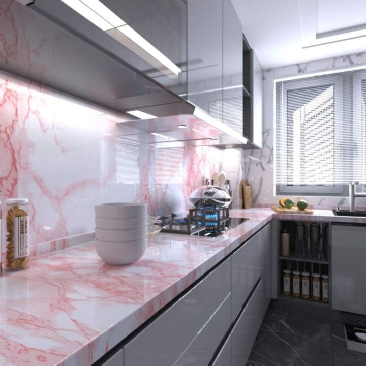 INNEWIN%20Self-adhesive%20Peel%20and%20Stick%20Backsplash%20Waterproof%20Marble%20Pattern%20Wallpaper%20Advanced%20Heat-resisting%20Wall%20Tile%20for%20Kitchen%20Bathroom%20-%20Image%205