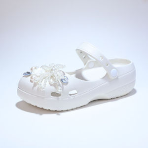 Free Shipping Thick-Soled Shimmering Ballet-Style Clogs For Women Perfect For Summer Wear Made Of EVA Material Non-Slip And A Popular Style On Xiaohongshu