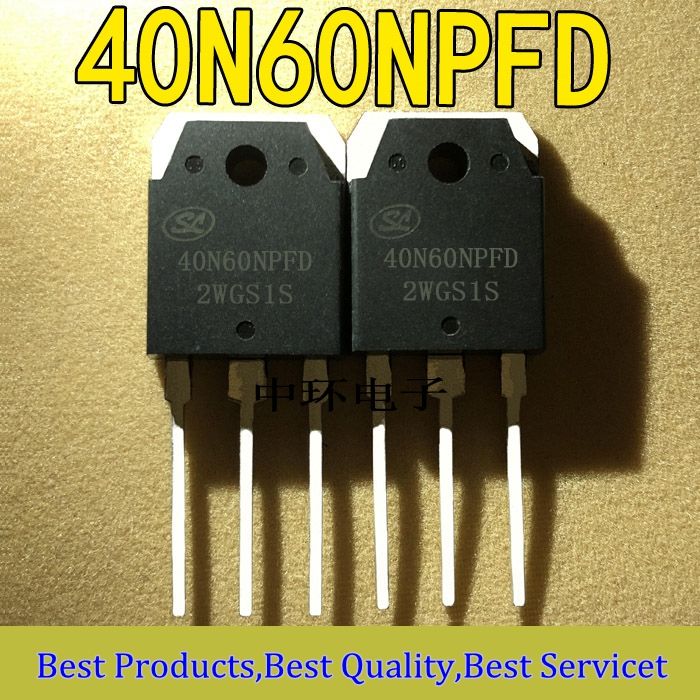 2Pcs Original 40N60NPFD TO-3P 40N60 600V 40A IGBT ทรานซิสเตอร์สำหรับ ...