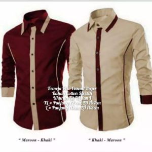 Kemeja Pria Casual Roger