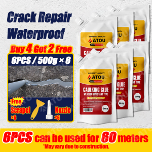 【Buy 4 get 2 free】Roof Leak Sealing Glue High Elasticity Anti-Cracking Waterproof Ground Crack Repair Glue Waterproof Glue Sealant Repair Leaks In Roofs Exterior Walls