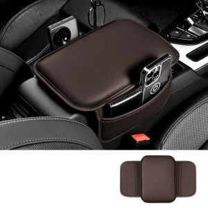 For Nissan Qashqai J11 2014 2015 2016 2017 2018 2019 2020 Car Armrest Pad Leather Cushion Storage Bag Elbow Height Support