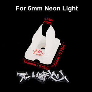 30pcs LED Strip Fix Clips Holder Connector Accessories For Fixing 2835 Neon Light 220V Flexible COB Plastic Buckle