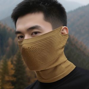 DUENDE Hollow Mesh Warm Riding  Windproof Neck Protection Cycling Face  Thin Comfortable Warm Face Cover Outdoor