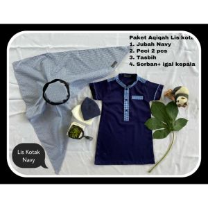 Baju Aqiqah Bayi Laki-Laki Jubah Akikah Anak Newborn Cowok Gamis Akikoh Balita Lelaki Koko PAUD Batita Akiqoh Lebaran