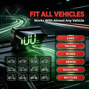 Free delivery [1-3 days delivery] Universal Car HUD Head Up Display Dual Chips Digital GPS Speedometer HD LCD Display Plug and Play for All Cars Buses Trucks