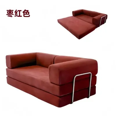 ⚡Convertible Sofa Bed Vacuum Compression Sofa Italian Simple R High-end Corduroy Living Room Foldable Washable Customizable