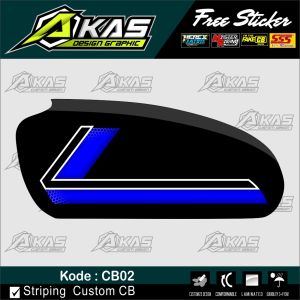 Striping CB variasi Sticker CB minimalis HOLOGRAM Murah Kode CB02