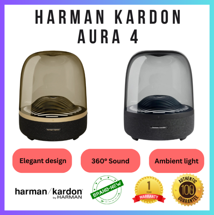 Harman Kardon Aura 4 Portable Speaker 1 year Warranty Lazada Singapore