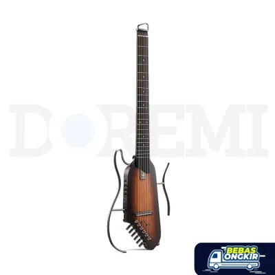 Donner HUSH-I Silent Guitar Sunburst / Gitar Akustik Elektrik Donner Hush I Sunburst / Acoustic Electric Guitar