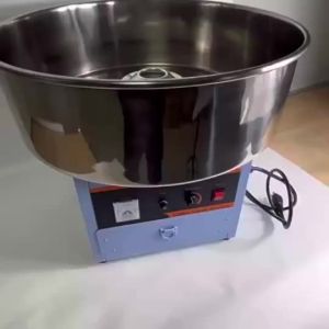 Commercial Automatic Cotton Candy Floss Machine 52CM Big Bowl Electric Spun Sugar Maker for Street Stall Use