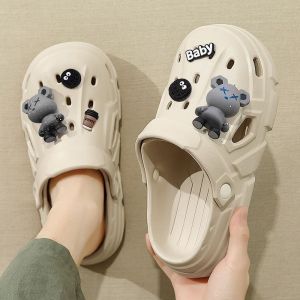 [Free Shipping] Cartoon Soft-Soled CoupleS Clogs WomenS Style 2026 New Summer Outdoor Wear Non-Slip Odor-Resistant EVA Beach And Travel Sandals