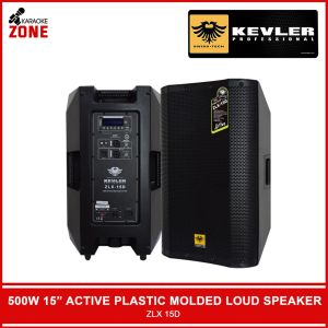 Kevler Professional ZLX-15D 15 inches Active Speaker System 500W with USB/Bluetooth/ DSP Control ZLX15D Kevler Speaker (1 PIECE)
