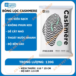 ☁️ Bông Lọc Cashmere YEE | Siêu Mịn Lọc Nước Nhanh & Sạch | Chống Tràn Hiệu Quả 💧