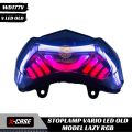 STOPLAMP VARIO LED OLD 3 In 1 MODEL LAZY RGB MODE MANUAL TOMBOL SEIN RUNNING PNP SOCKET 2015 - 2017. 