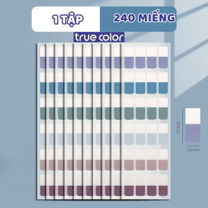 Nhãn Dán Mục Lục Nhiều Màu Sắc Nhãn Dán Phân Loại Set Nhãn Dán Ghi Chú Tiện Lợi Sticker Dán Note Độ Dính Cực Tốt