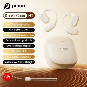 Picun H1 Open Ear Headphones Earbuds Wireless Charging Noise Reduction for Calls Deep BassLonger battery lifeSurround Audio