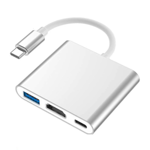 USB C ดองเกิล100วัตต์สายเคเบิลเชื่อมต่อHDTV ชาร์จเร็ว5Gbps ฮับหลายพอร์ต USB3.0สำหรับอุปกรณ์คอมพิวเตอร์แล็ปท็อป