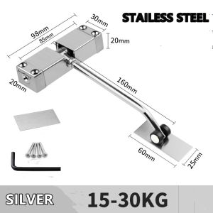 Adjustable Stainless Steel Fire Rated Door Spring Automatic Strength Spring Door Closer Hinge