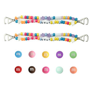 12Pcs/Set Crocs Jibbitz Charms M Bean Shoes Flower Shoe Buckle Accessories Garden Shoe Chain Decoration for Crocs