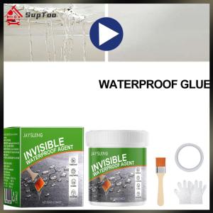 【Local delivery】500g Transparent Waterproof Adhesive with Brush Walls Leak Sealing Adhesive Waterproofing Gel Home Roof Repair