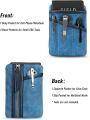 Sayram SP6 EDC Pouch, Waxed Canvas Compact Pocket Organizer, EDC Pocket Pouch for Men, Zippered Pocket Pouch,EDC Organizer for Everyday Carry, Multitool Organizer Pouch (Oil Wax Black). 