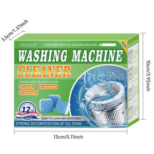 👍SG Seller Washing Machine Cleaner Tablets | Deep Clean | Removes Odor & Bacteria | Fits Front & Top Load Washer