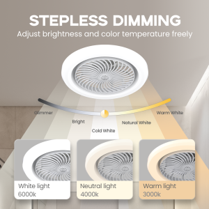 【SG Stock】 52cm/26cm Ceiling Fan With Light 40W 3Color+3Fan Speeds E27 Ceiling Fan Light With Remote Control