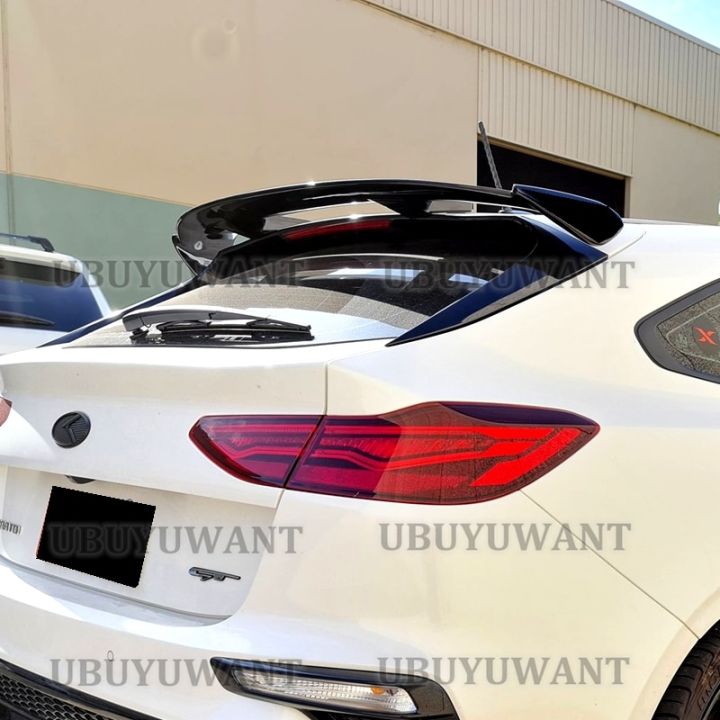 【Trending】 Roof Spoiler For Kia Cerato Bd Gt 2018 2019 2020 2021 Hatch Rear Spoiler Abs Rear