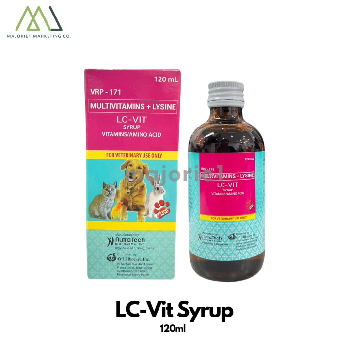 LCVIT LC VIT Syrup Multivitamins for Dogs & Cats 120ml Lazada PH