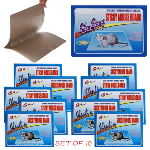 【Free Shipping 】20Pcs Large Mouse rat Sticky Mice Rodent Glue Board Bait Trap Set of 10 Mouse Glue Traps Rat Super Strong Adhesion 19X25cm