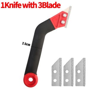 5PCS Tile Grout Removal Tool Angled-Design Grout Hand Saw with Diamond Surface Blades Mortar Cleaning Wallpaper Paint Scraper