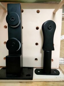 [HCM]Compo trụ hộp inox cao 2 tấc sơn tĩnh điện đen kèm pat đỡ