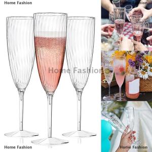 [COD] Home Fashion 1 8PCS Plastic Champagne Glasses Flutes Disposable Perfect for Wedding and Shower Party Supply Clear Cups Drinkware Gift