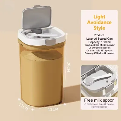 Aoduoyaya Milk Powder Container Airtight Light-sensitive Baby Food Storage Box Jar Bekas Susu Tepung