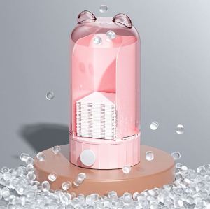 [Local Seller] Automatic Wall Mount Cotton Pad Dispenser Cosmetic Storage Press Type Pull Out Container Dustproof (With 50 Cotton Pads)