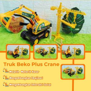SGToys-DUMP KOMPLIT! Kendaraan Mobil Konstruksi Pro Dump Truck Truk Trek Pasir Jumbo dengan Peralatan lengkap