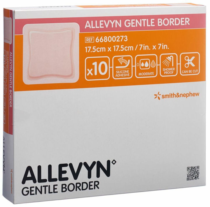 Allevyn Gentle Border Dressings 17.5cm X 17.5cm Pack | Wound Care Products - View #2