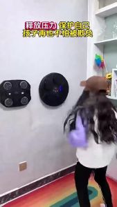 Smart Music Boxing Machine - Wall Mounted Punching Reaction Trainer with Rhythm Training for Kids & Adults Home Fitness